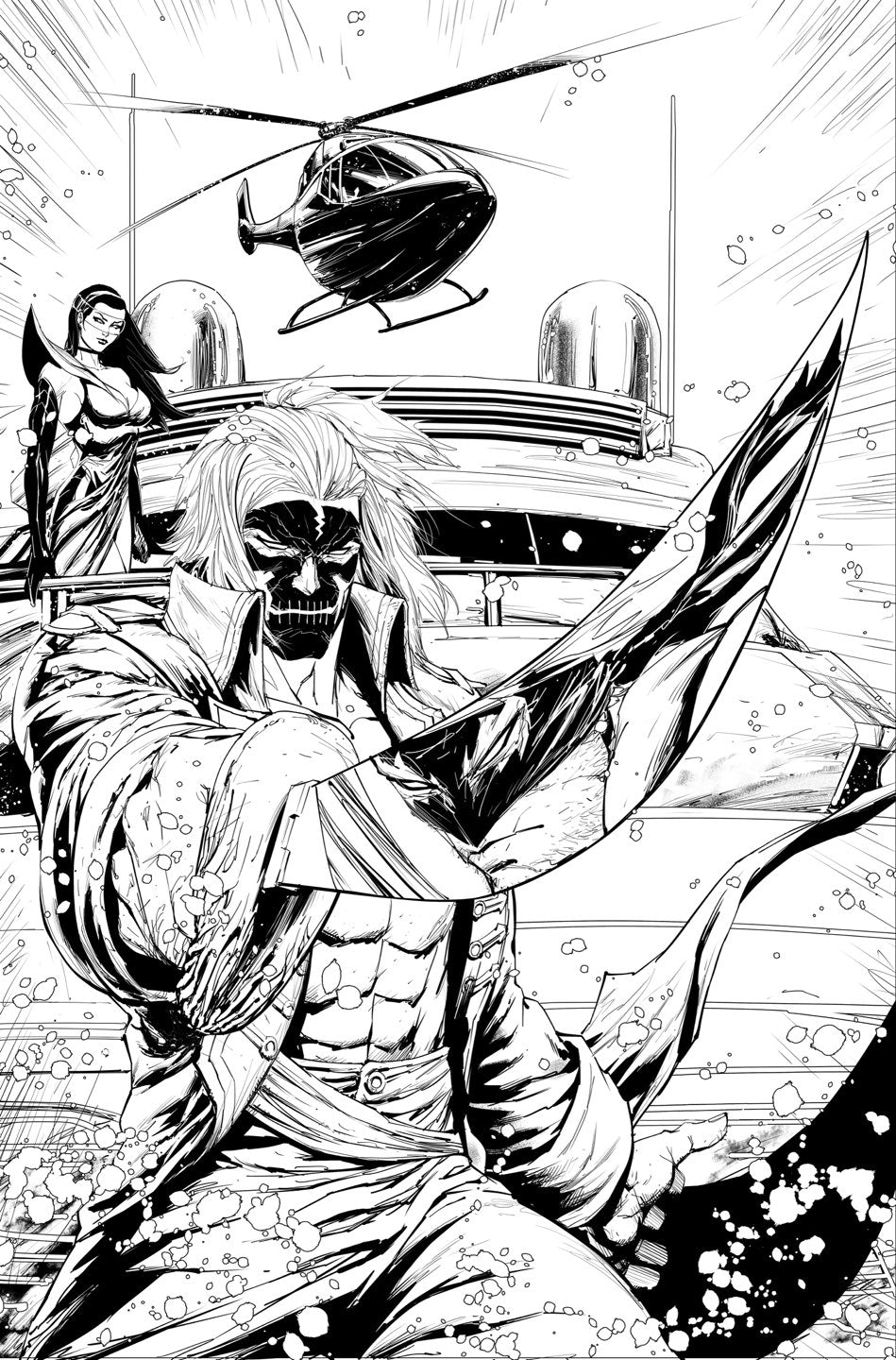 Final Boss #13 Cover D – 1:25 Ratio Tyler Kirkham B&W Variant