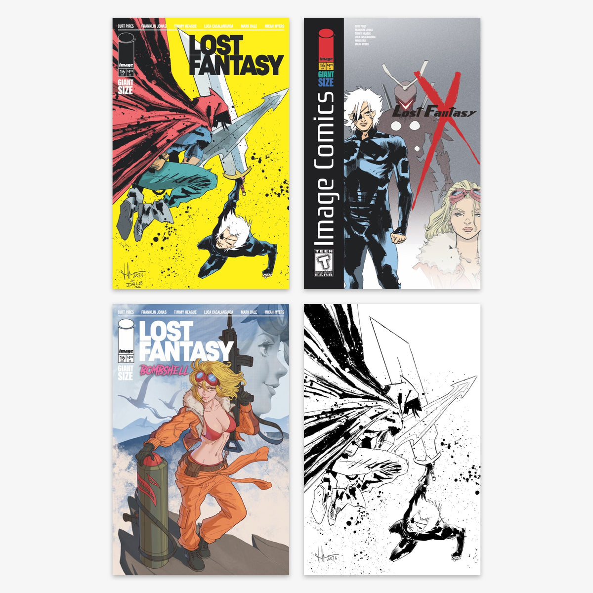 Lost Fantasy #16 Bundle – Covers A–D (incl. Ratio Incentives)