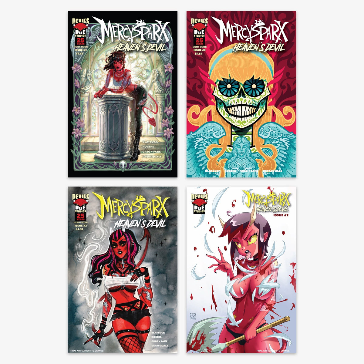 Mercy Sparx Heavens Devil #2 (Cover A–D Variants & Bundles) Bundle – Covers A–D (incl. Ratio Incentives)