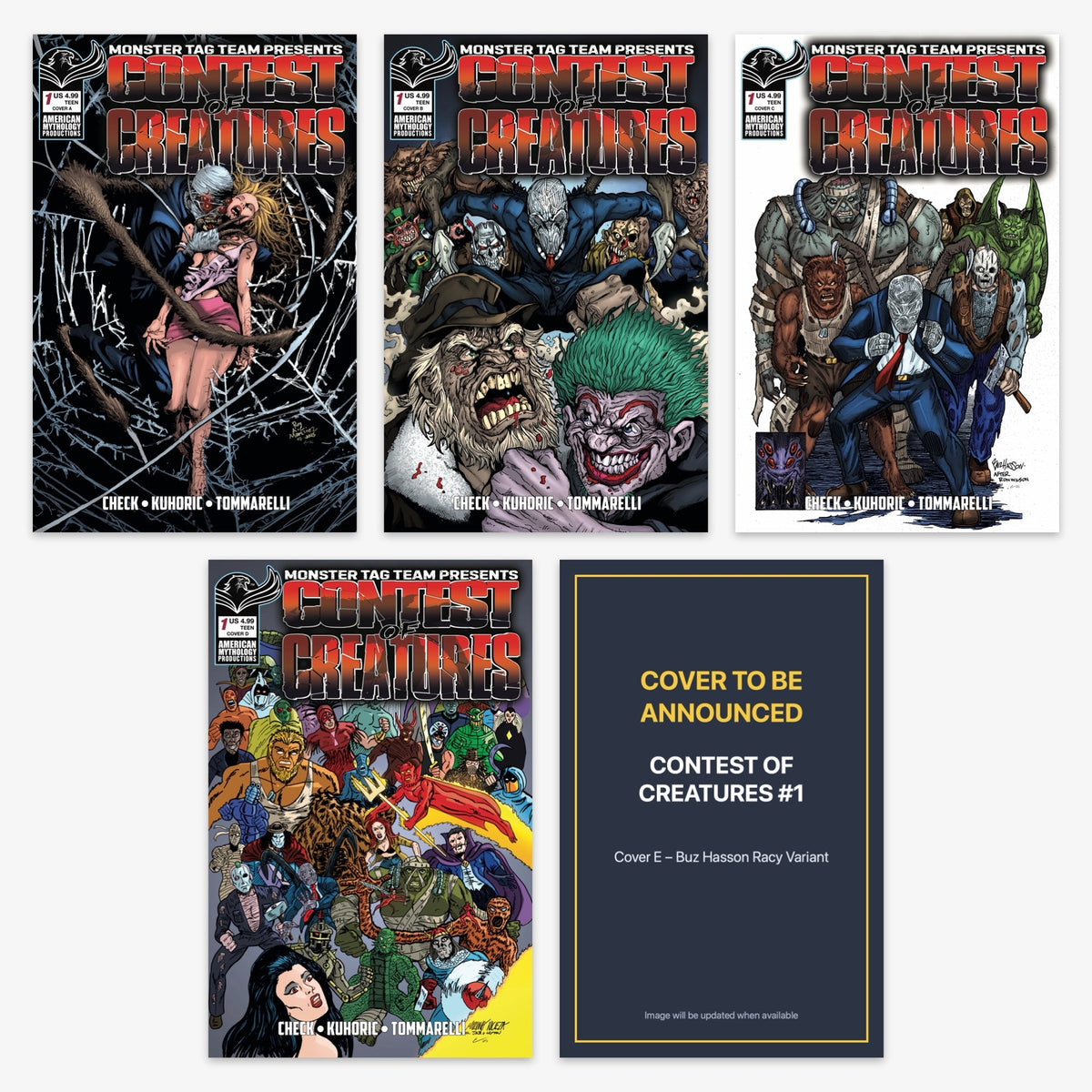 Contest of Creatures #1 (Cover A–E Variants & Bundle) Bundle – Covers A–E