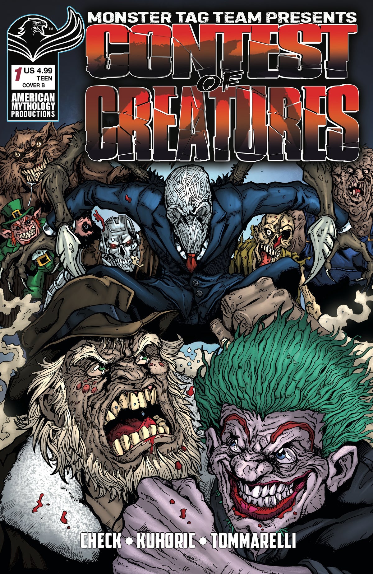 Contest of Creatures #1 (Cover A–E Variants & Bundle) Cover B – Puis Calzada Variant