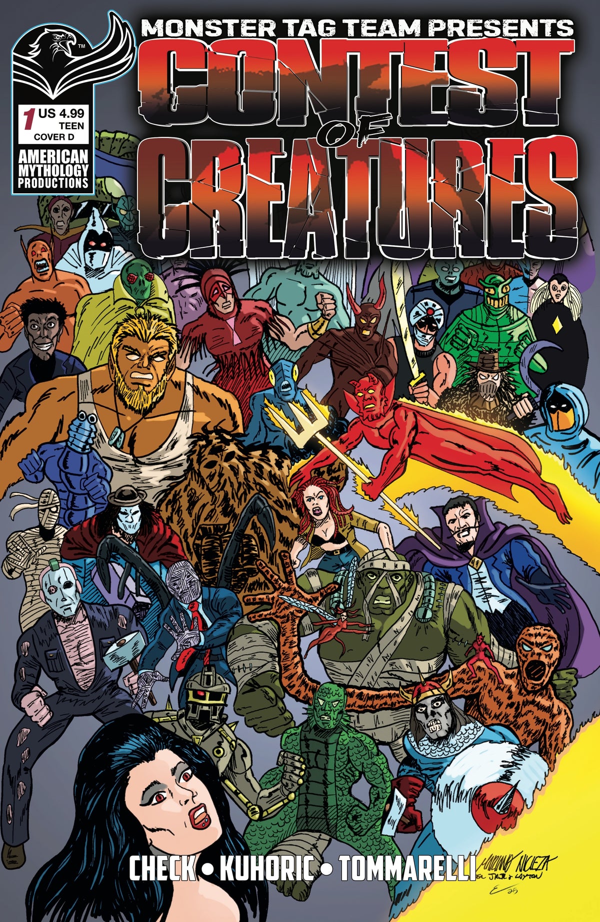 Contest of Creatures #1 (Cover A–E Variants & Bundle) Cover D – Mariano Nicieza Homage Variant