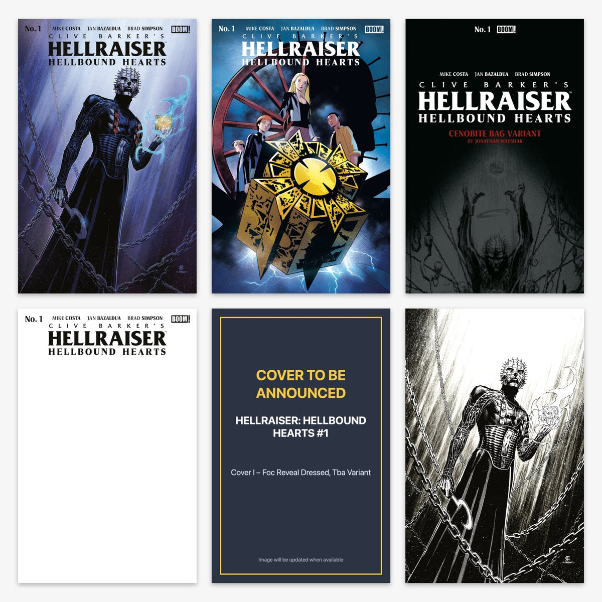 Hellraiser: Hellbound Hearts #1 Bundle – Covers A–D, I & J (No Incentive)