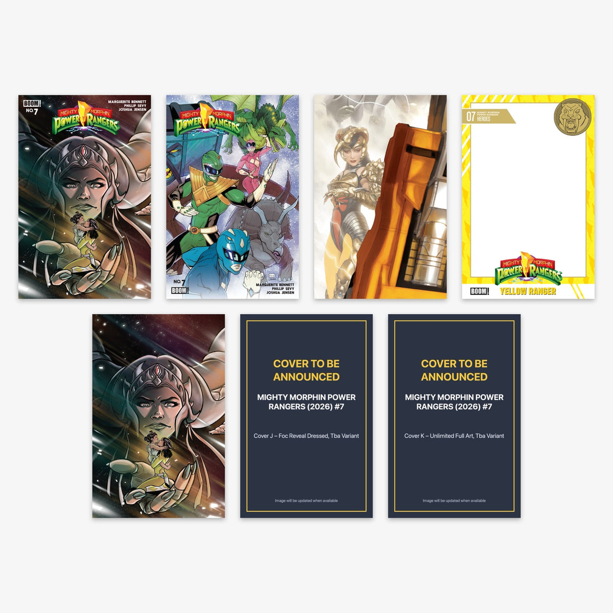 Mighty Morphin Power Rangers (2026) #7 Bundle – Covers A–E, J & K (No Incentive)
