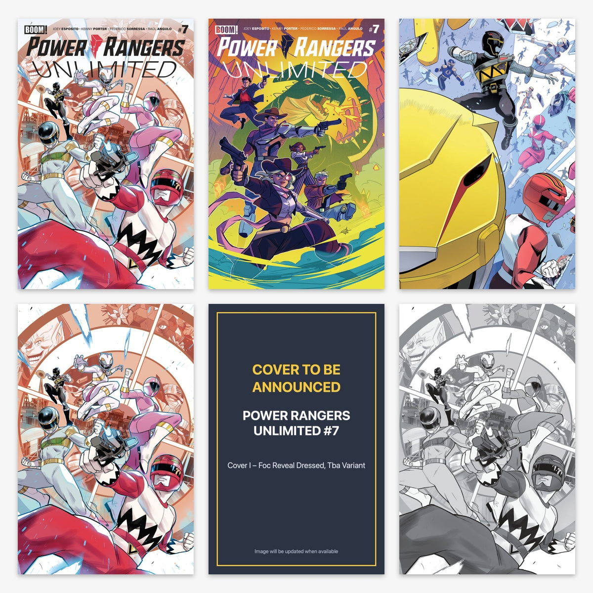 Power Rangers Unlimited #7 Bundle – Covers A–D, I & J (No Incentive)