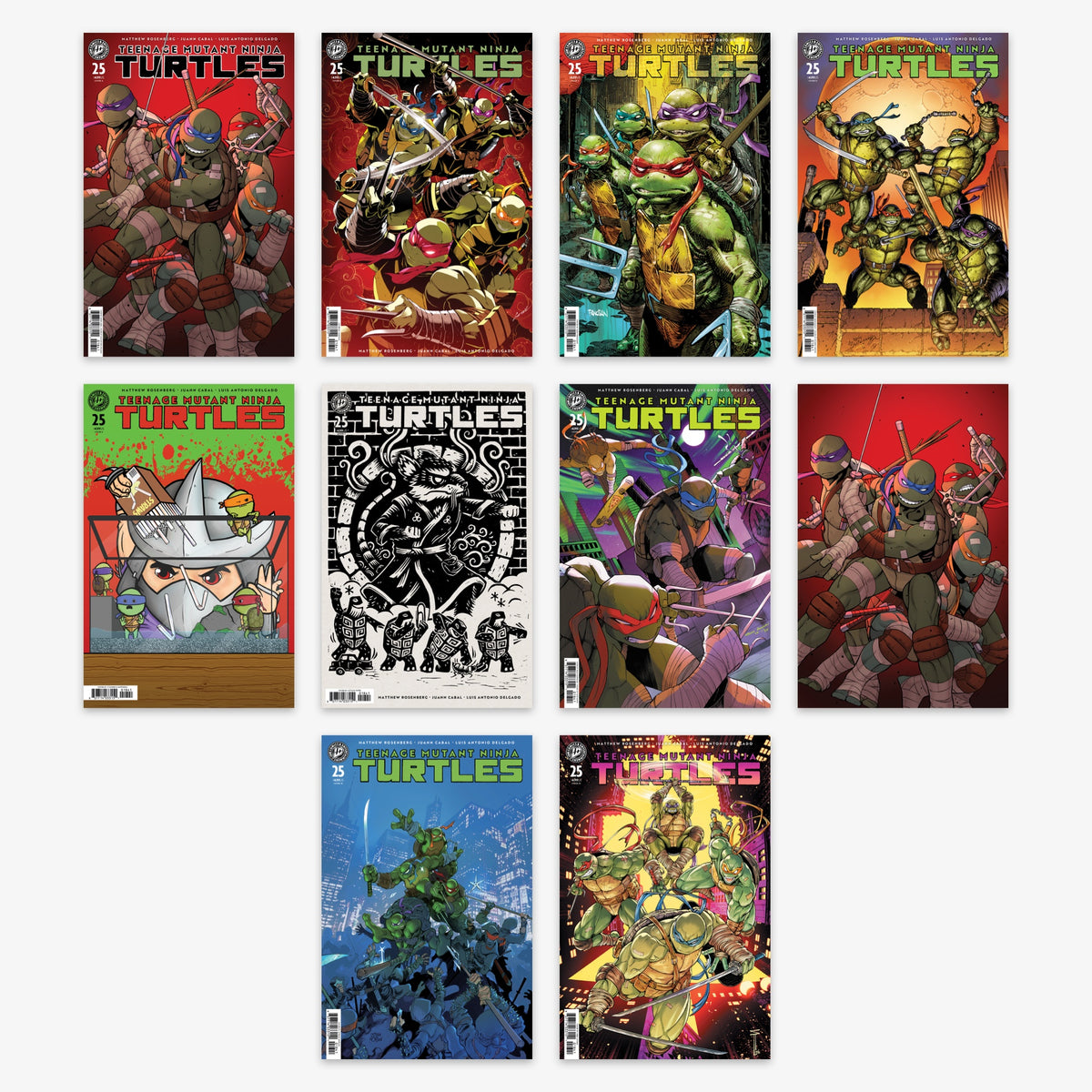 Teenage Mutant Ninja Turtles #25 Bundle – Covers A–J (incl. Ratio Incentives)