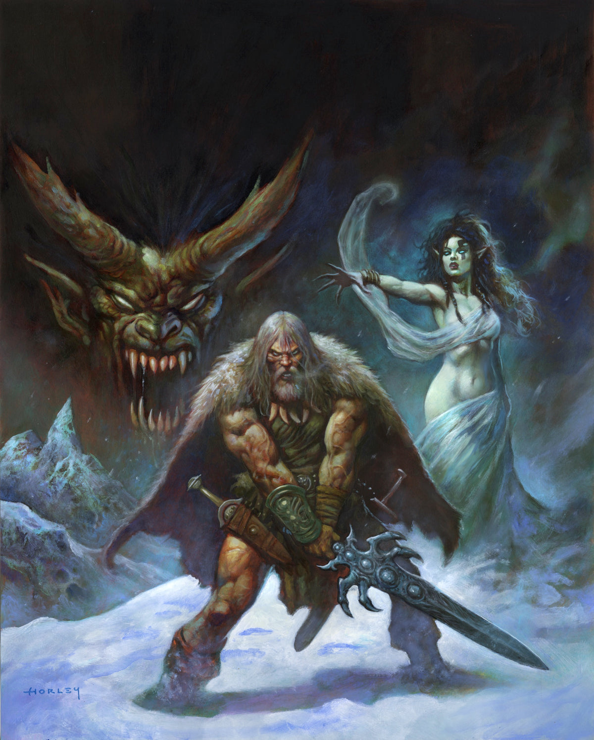 Savage Sword of Conan #18 Cover C – Alex Horley Virgin Cardstock Variant