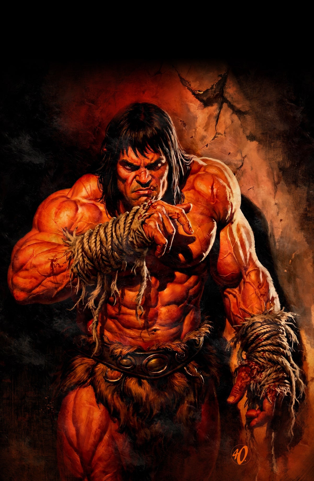 Conan the Barbarian #39 Cover F – Ariel Olivetti Virgin Cardstock Variant