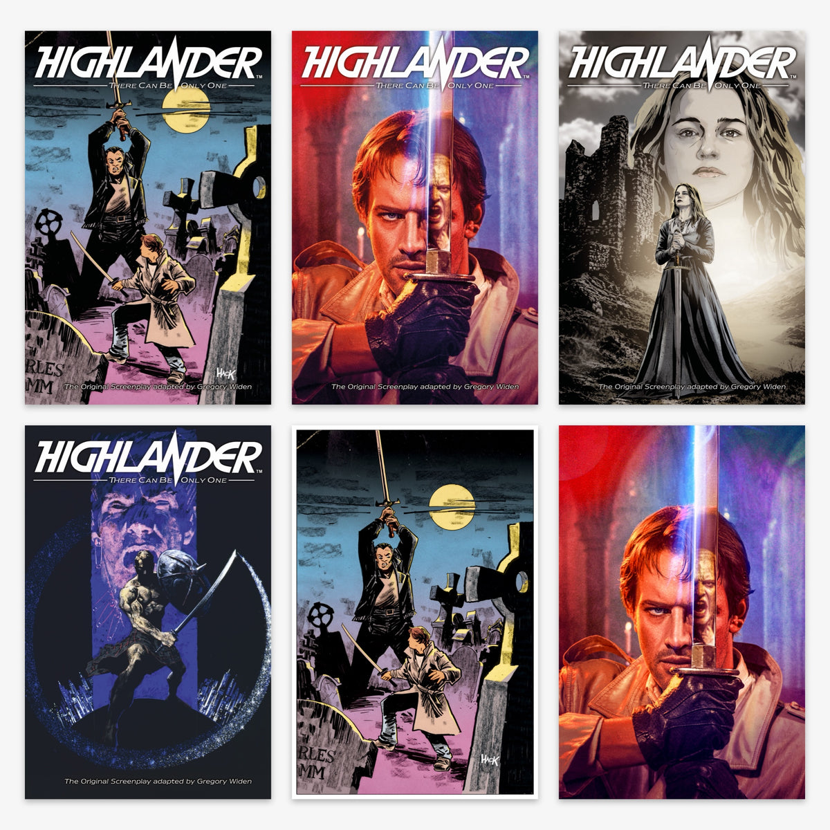 Highlander the Original Screenplay #2 (of 4) Bundle – Covers A–F
