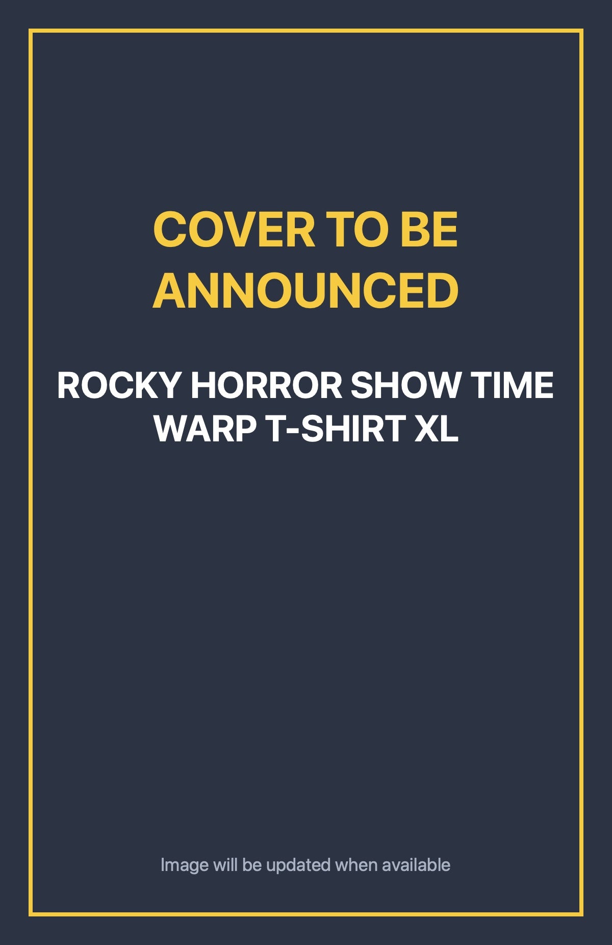 Rocky Horror Show Time Warp T-Shirt Xl Default Title (cover to be announced)