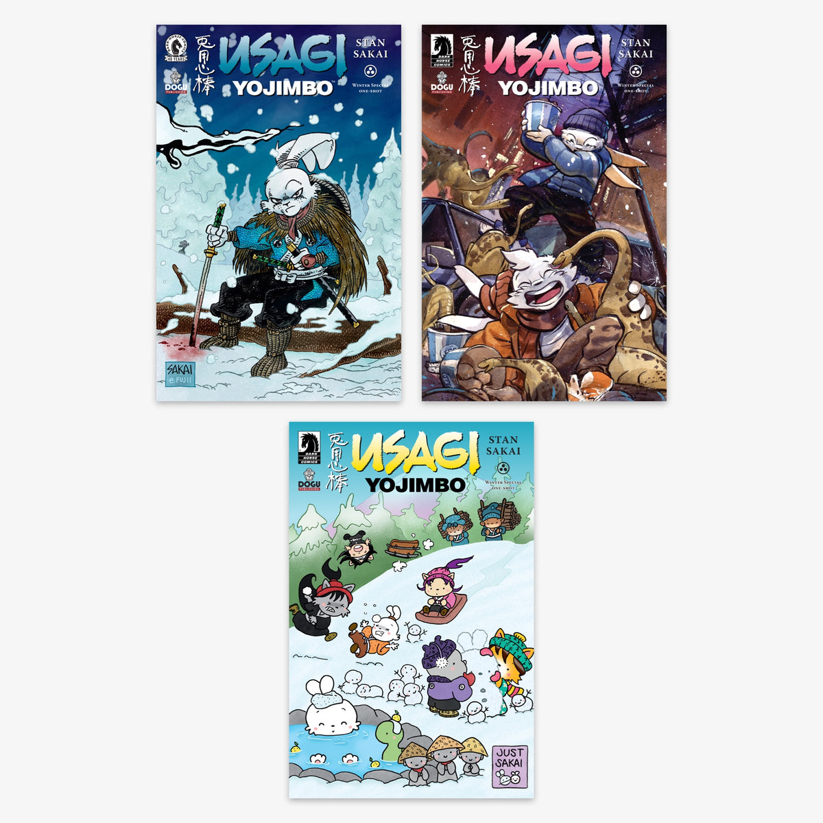 Usagi Yojimbo Winter One-Shot Bundle – Covers A–C