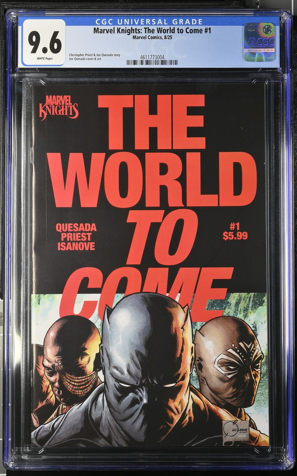 Marvel Knights The World To Come #1 CGC 9.6 Cover A Quesada 1st Print 2025