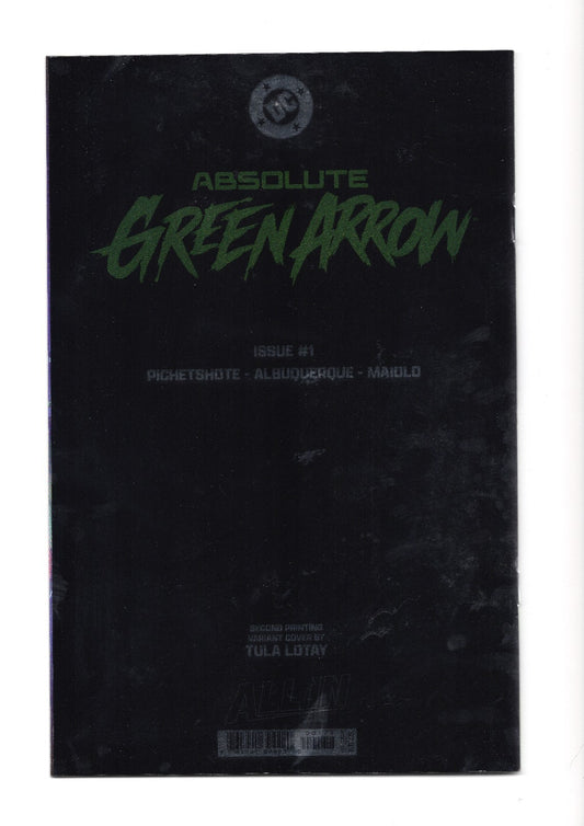 ABSOLUTE GREEN ARROW #1 Second Printing COVER C Tula Lotay Foil Var