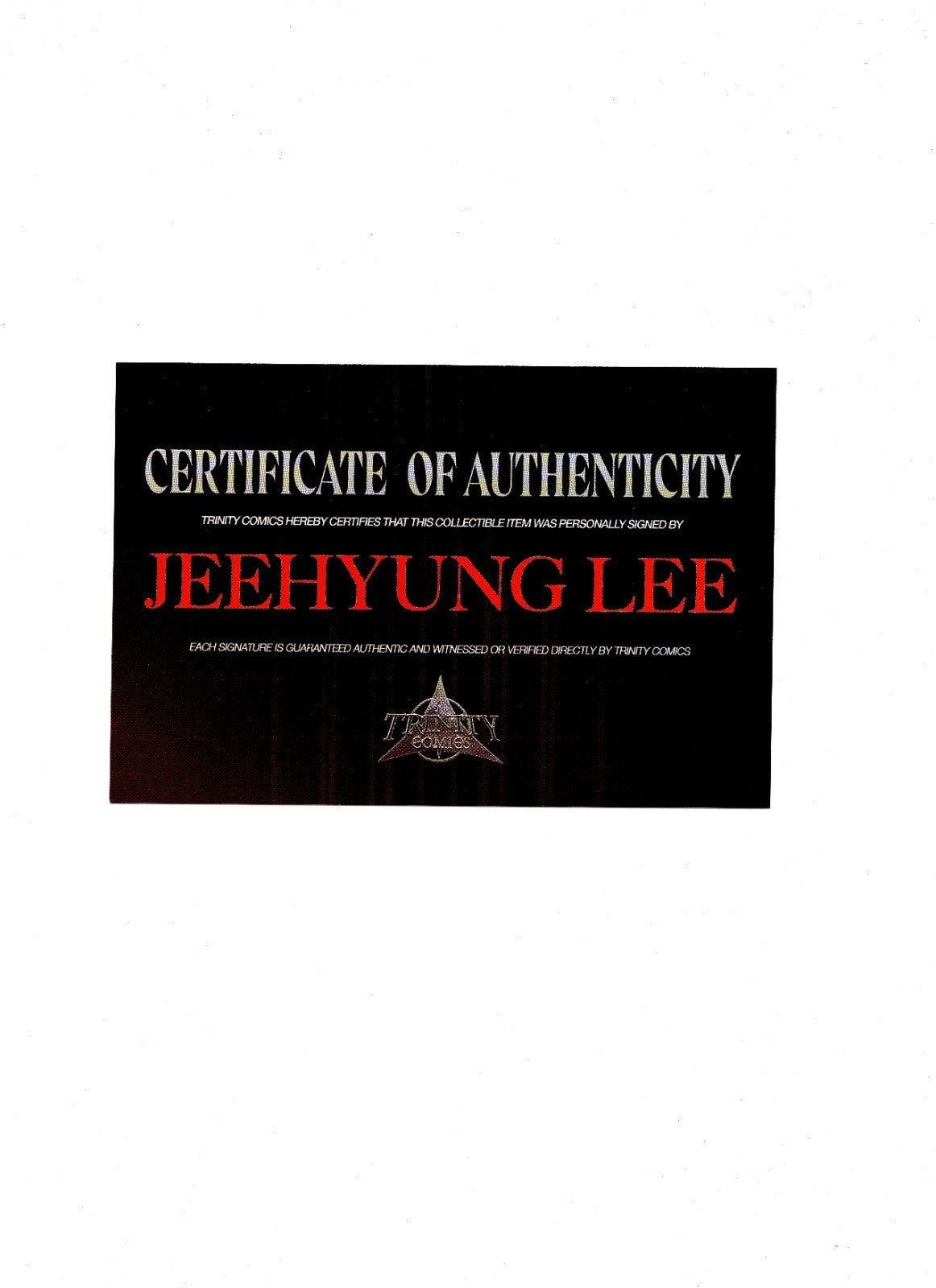 Absolute Catwoman #1 DOUBLE Signed by Jeehyung Lee KOREAN SIGNATURE