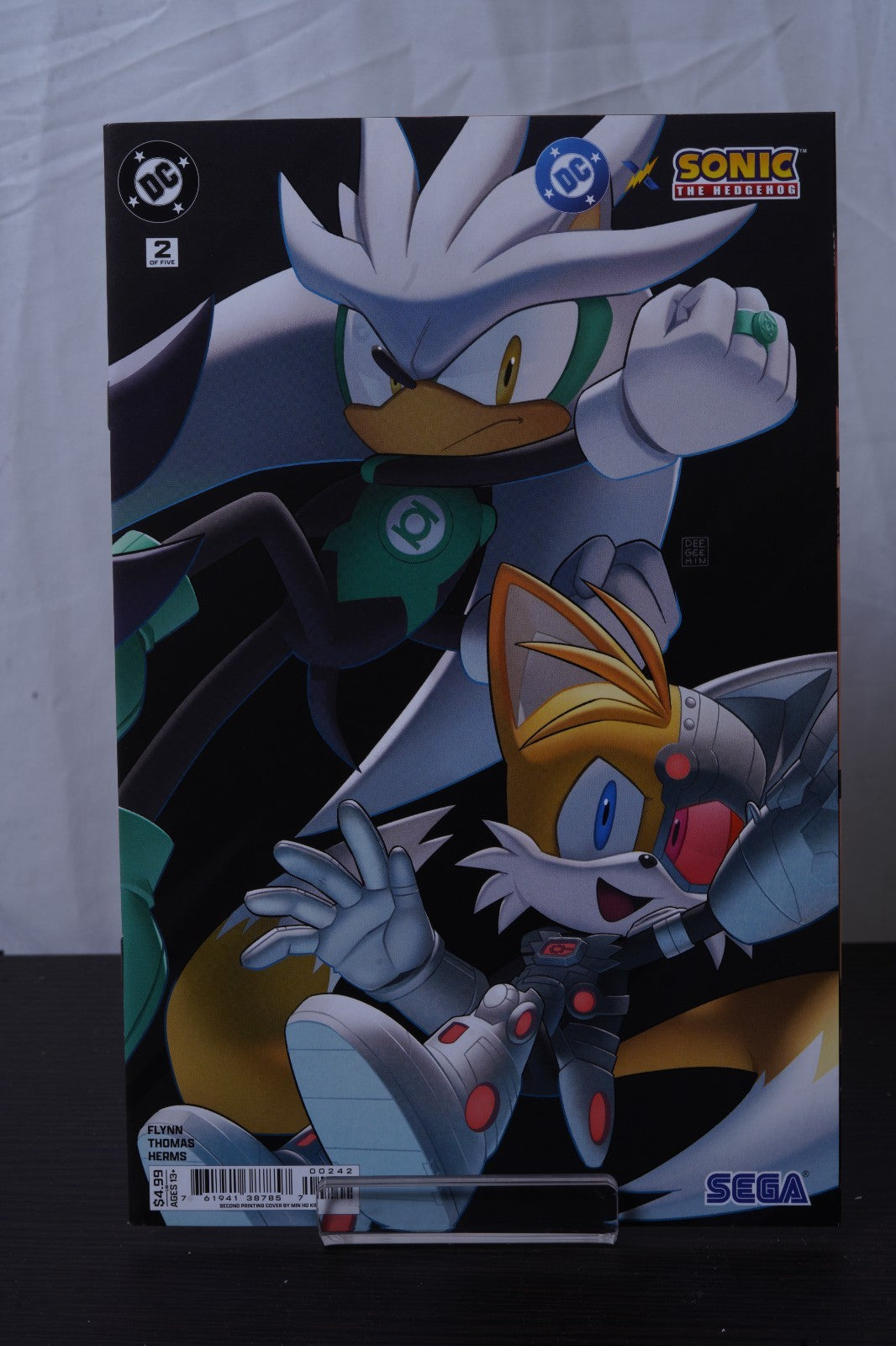 DC X Sonic The Hedgehog #1 - 5 Deegeemin Connecting Variant Set Comic Book Set