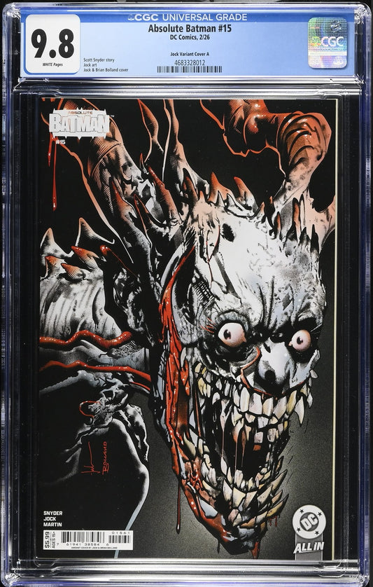 Absolute Batman #15 Jock & Brian Bolland Variant Cover CGC 9.8