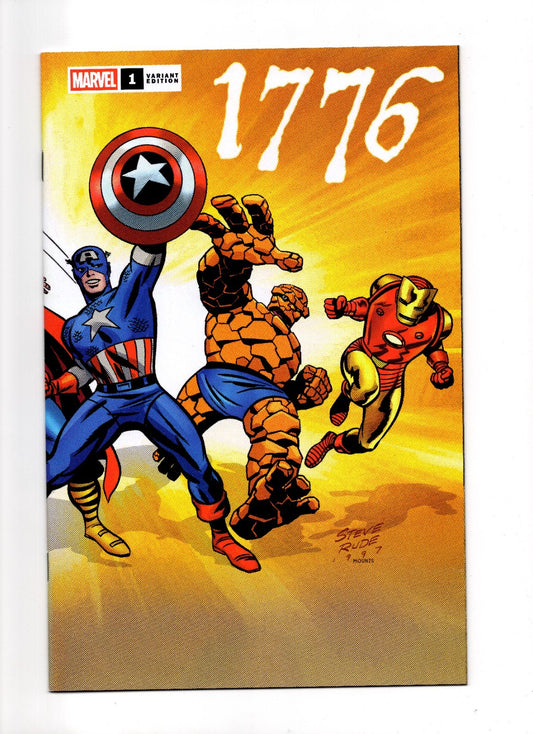1776 #1 MARVEL COMICS 2025 STEVE RUDE WRAPAROUND VARIANT COVER NM