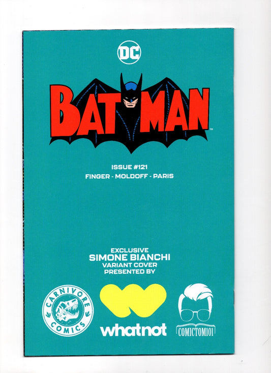 Batman #121 Simone Bianchi Virgin Variant