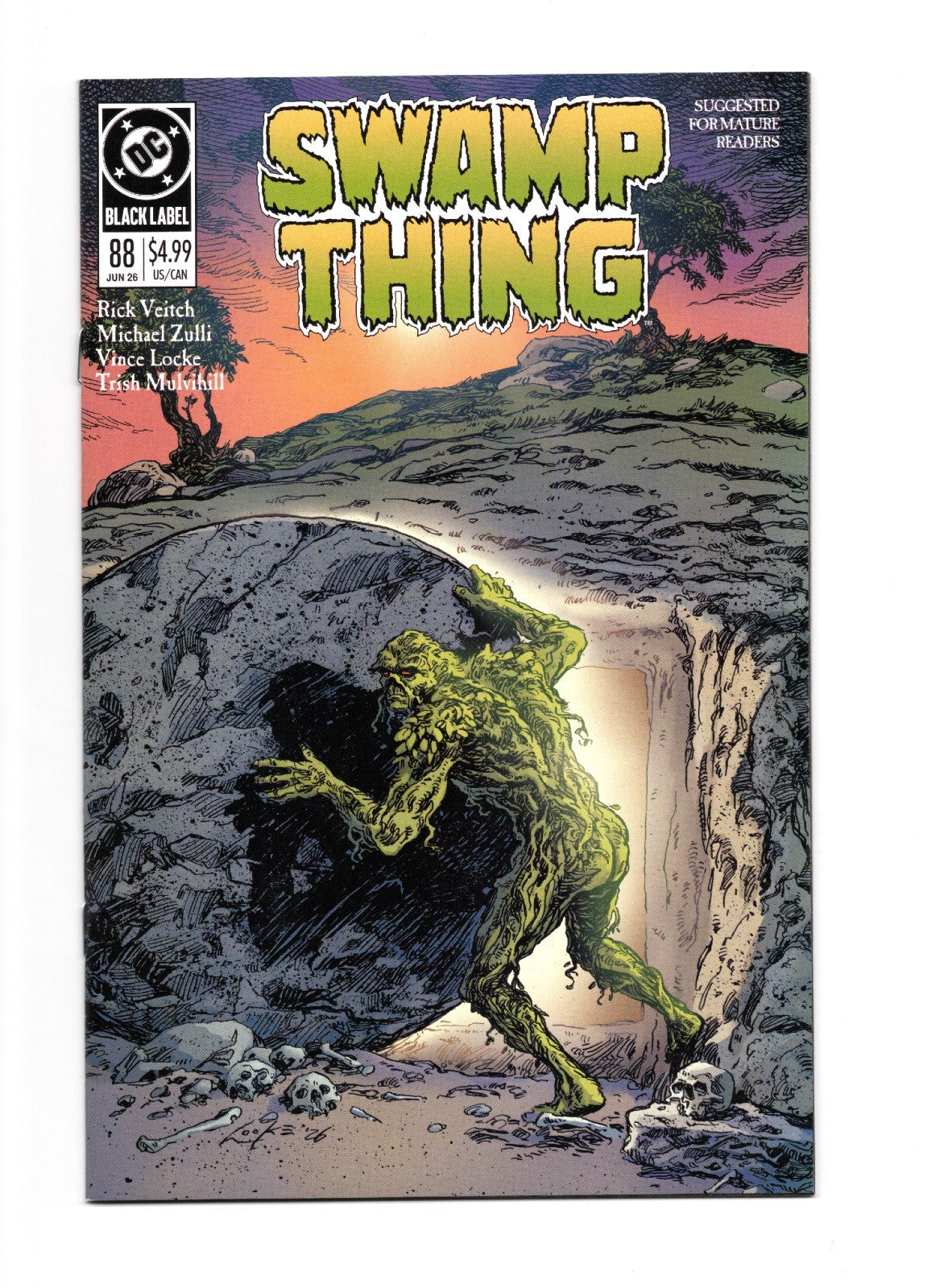 SWAMP THING 1989 #1 Second Printing COVER A Vince Locke (MR)