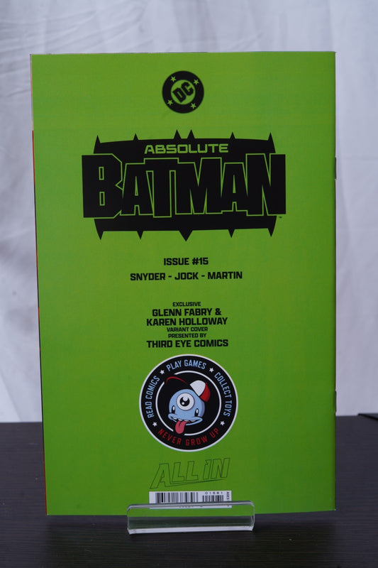 Absolute Batman Issue #15 - Glenn Fabry - Third Eye Comics (Limited 750)