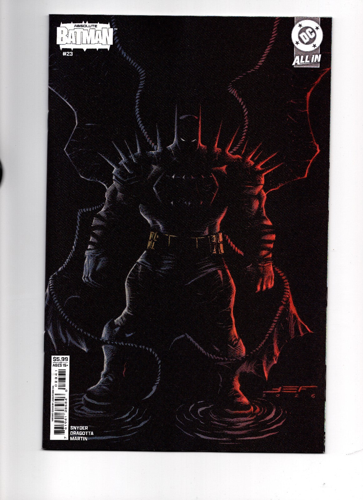 ABSOLUTE BATMAN #23 COVER D JUAN FERREYRA CARD STOCK VAR