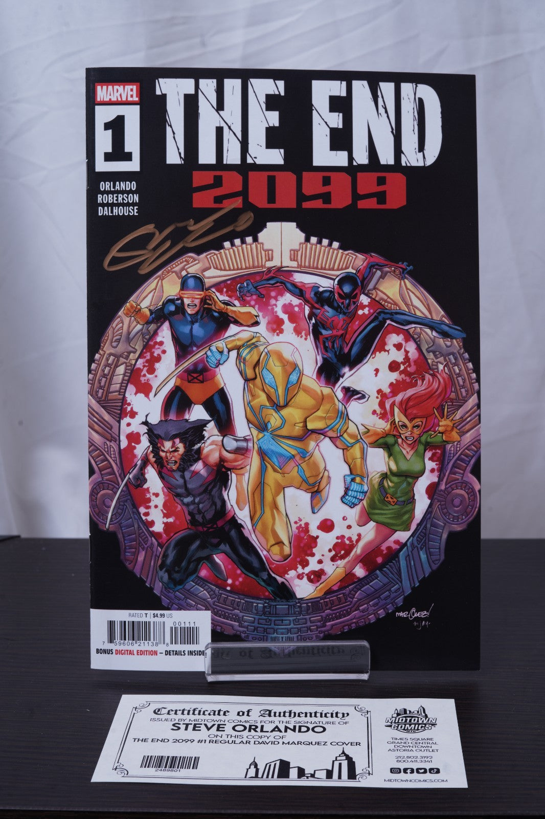 The End 2099 #1 Cover G Regular David Marquez Cover Signed By Steve Orlando