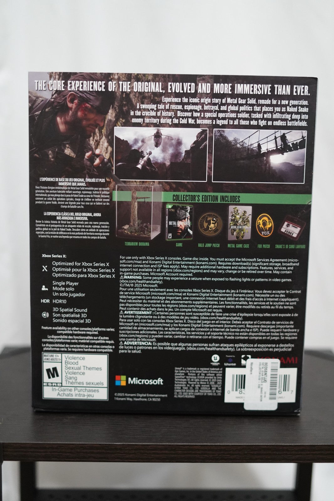 In Hand Metal Gear Solid Delta Snake Eater Collector’s Edition Xbox Series X