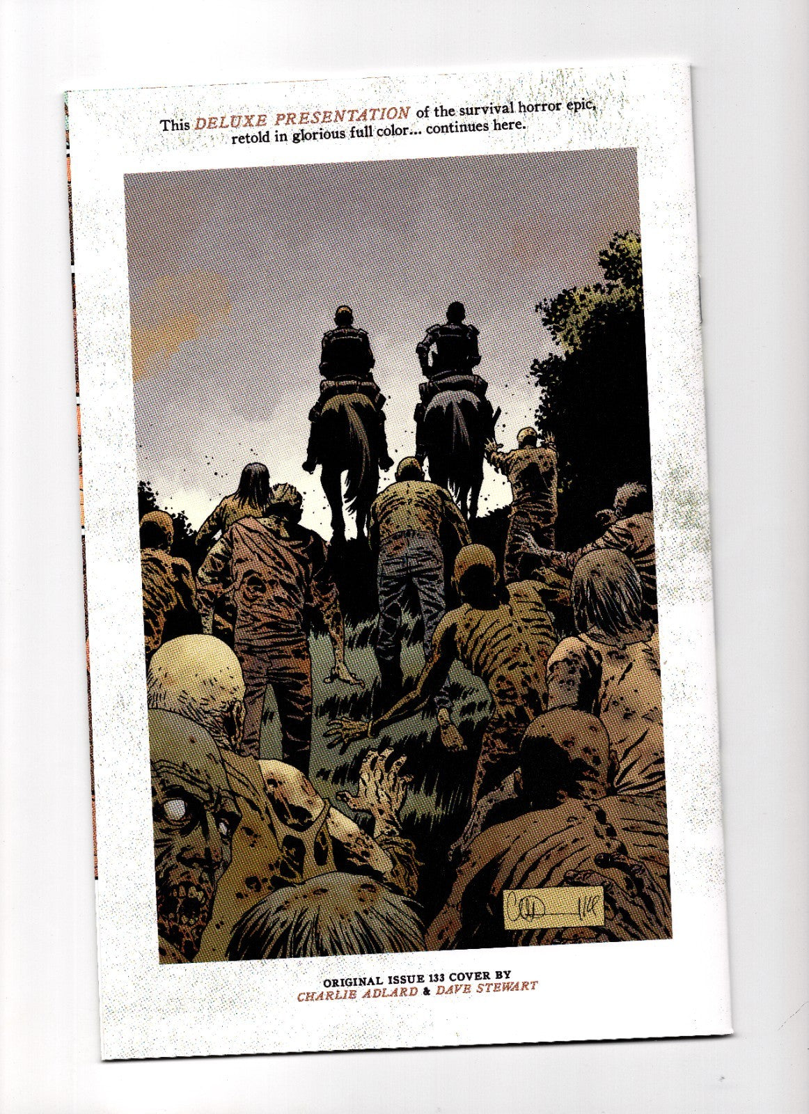 WALKING DEAD DELUXE #133 CVR E DAVID FINCH & DAVE MCCAIG INVINCIBLE TEAM UP VAR