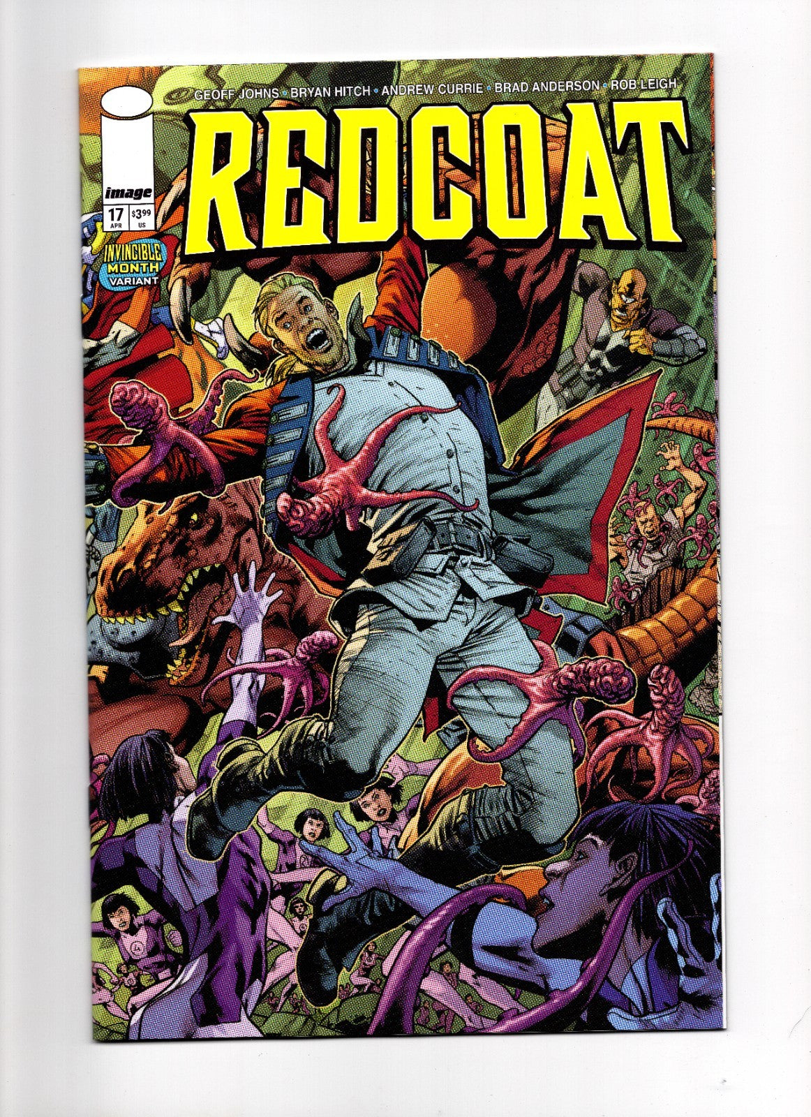 REDCOAT #17 CVR D BRYAN HITCH & BRAD ANDERSON INVINCIBLE TEAM UP WRAPAROUND VAR