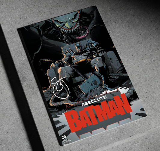 ABSOLUTE BATMAN #25 — DEXTER SOY FOIL TRADE DRESS - SIGNED by Snyder  - PRESALE