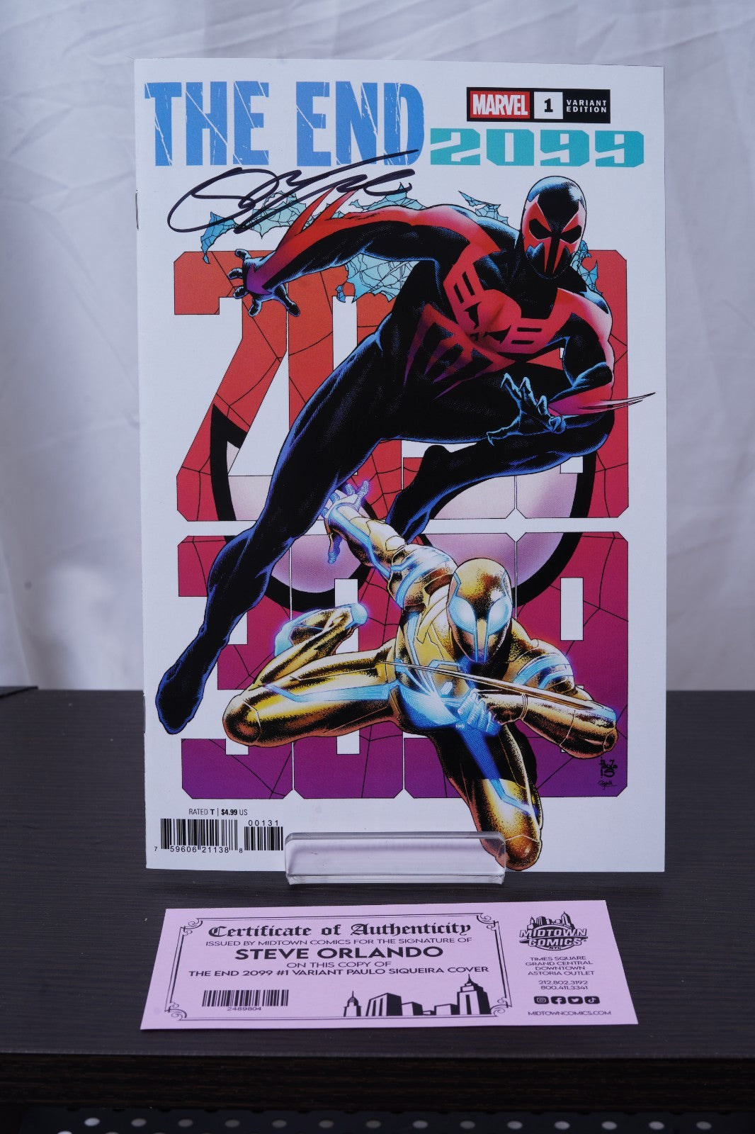 The End 2099 #1 Cover J Variant Paulo Siqueira Cover Signed By Steve Orlando
