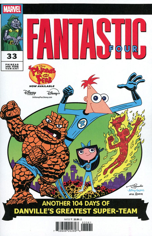 Fantastic Four Issue #33 - Dan Povenmire - Phineas and Ferb