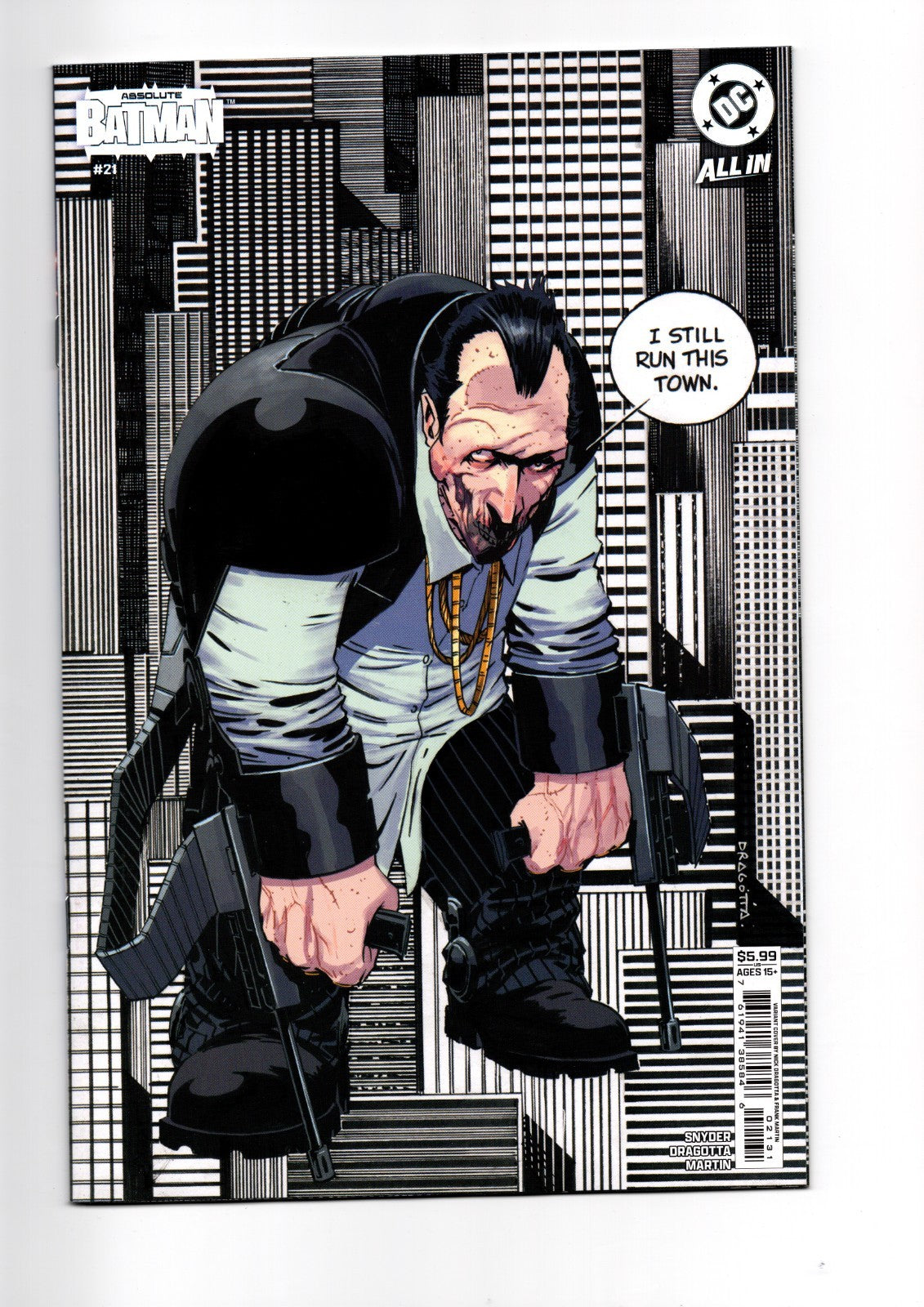 ABSOLUTE BATMAN #21 CVR C NICK DRAGOTTA CARD STOCK