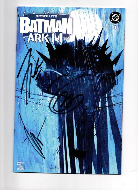 Absolute Batman Ark-M #1 Triple Signed By Snyder Jock Tieri DC Comics MEGACON