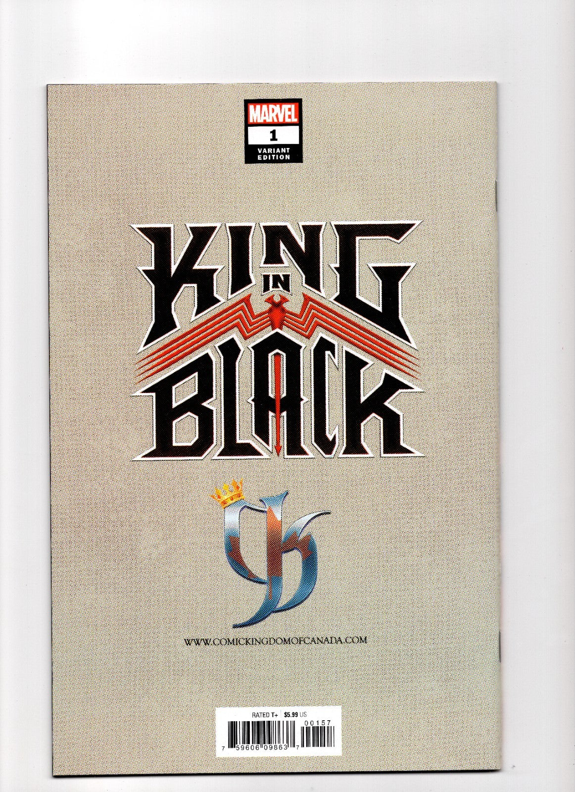 King in Black #1 Comic Kingdom of Canada Philip Tan Variant