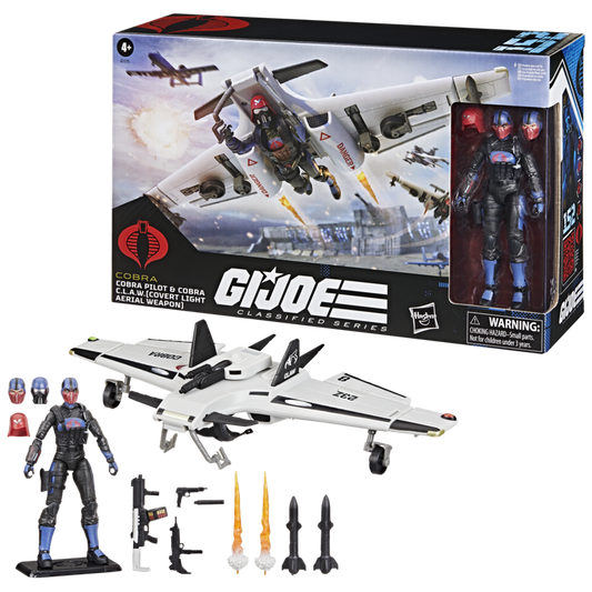 G.I. Joe Classified Series #152, Cobra Pilot & Cobra C.L.A.W claw. - PREORDER