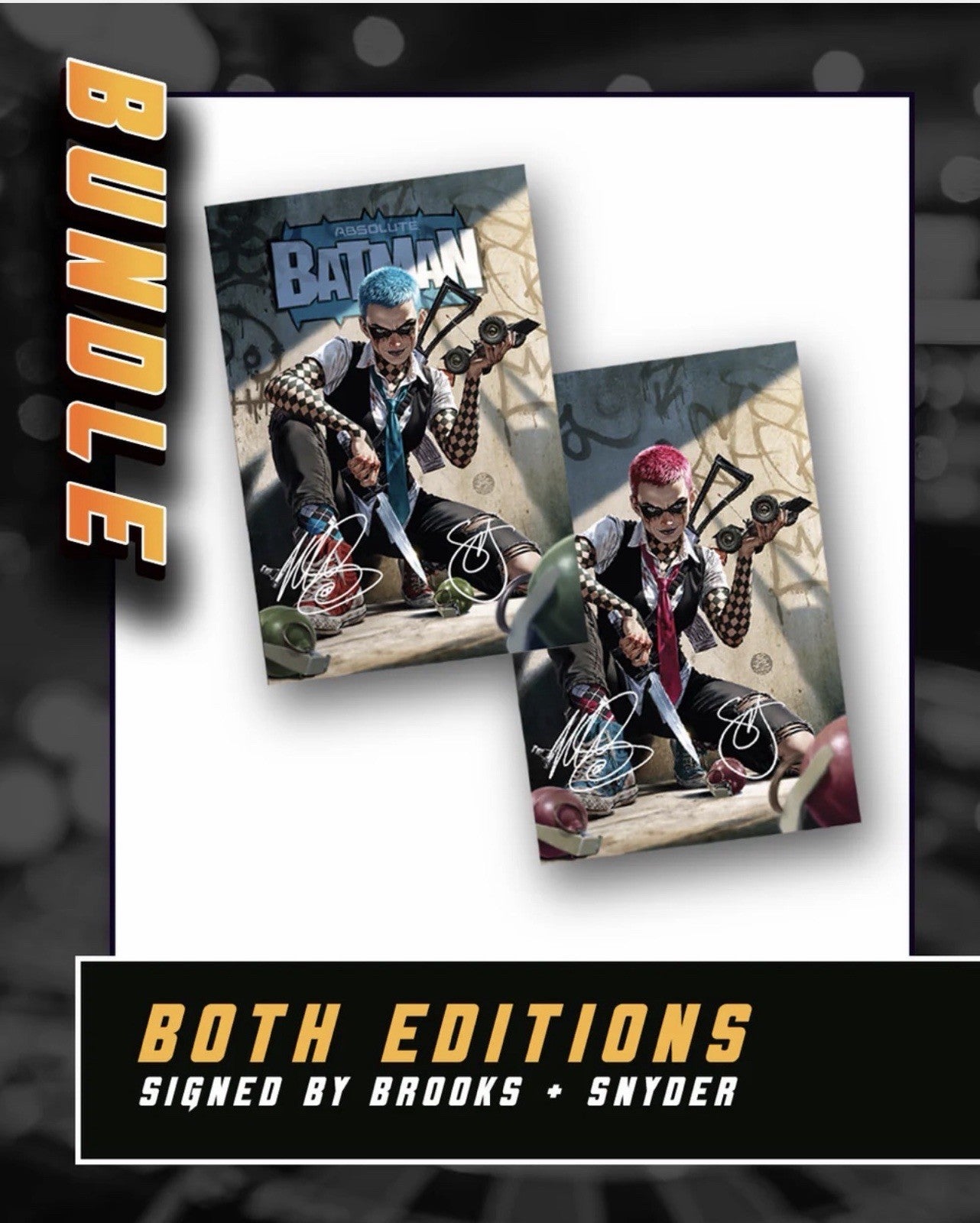 Absolute Batman #22 Harley Quinn Mark Brooks Foil & Virgin Double Singed