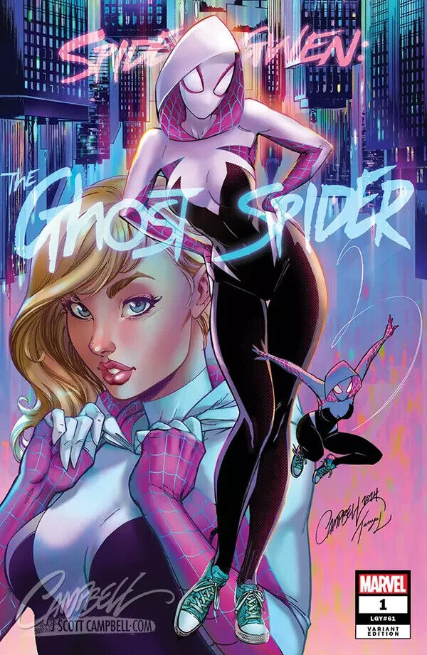 SPIDER-GWEN GHOST-SPIDER #1 JSC J SCOTT CAMPBELL VIRGIN VAR - Cover A