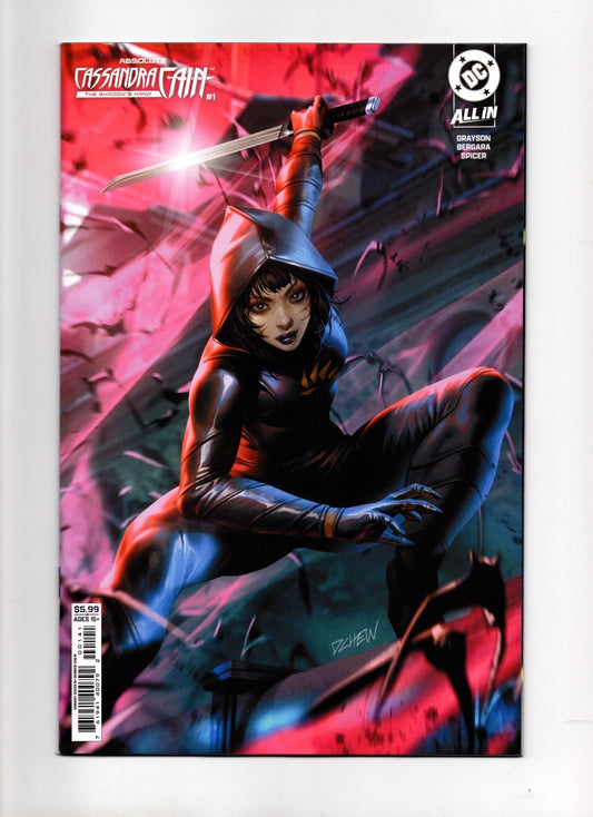 ABSOLUTE CASSANDRA CAIN THE SHADOWS HAND #1 CVR D DERRICK CHEW CARD STOCK VAR