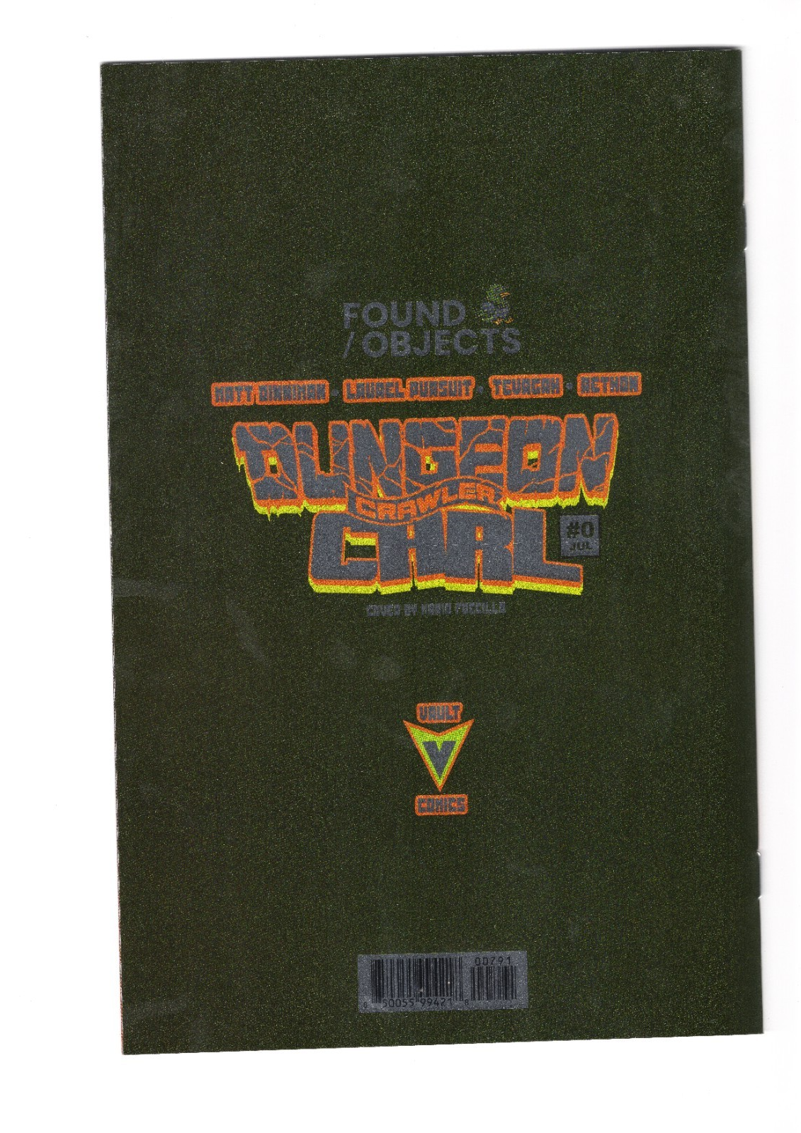 DUNGEON CRAWLER CARL #0 VIRGIN FOIL LMTD 400 POKEMON HOMAGE