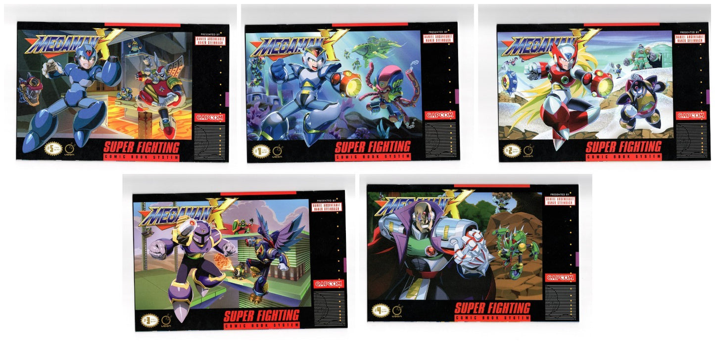 Mega Man X #1-5 Variant Cover Set 1-5 Udon 2026 SNES Homage JEFFREY CRUZ