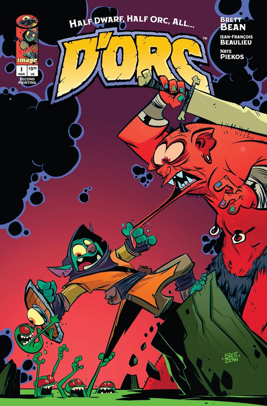 D'Orc #1 SECOND PRINT Brett Bean Trade Dress Variant LTD 500 Preorder