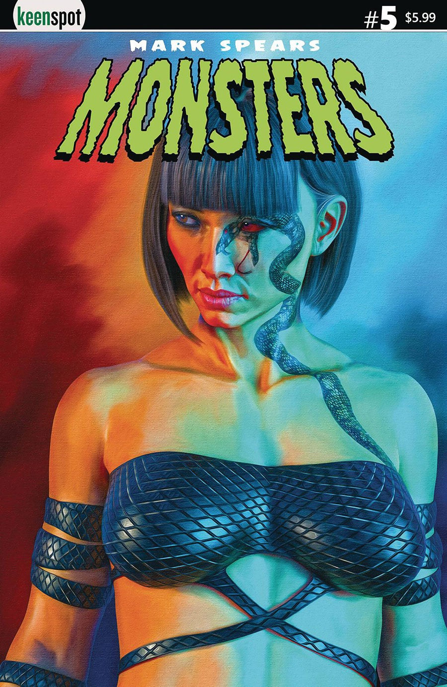 Mark Spears Monsters Issue #5 Cover E - Girl With The Snake Tattoo