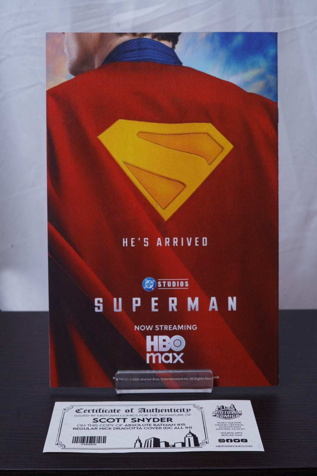 Absolute Batman #15 SIGNED by Scott Snyder with COA Midtown~ 1st Print, Cover A