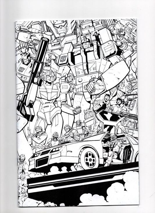 TRANSFORMERS #33 CVR G TOM REILLY ENERGON UNIVERSE 3RD ANNIVERSARY B&W VAR