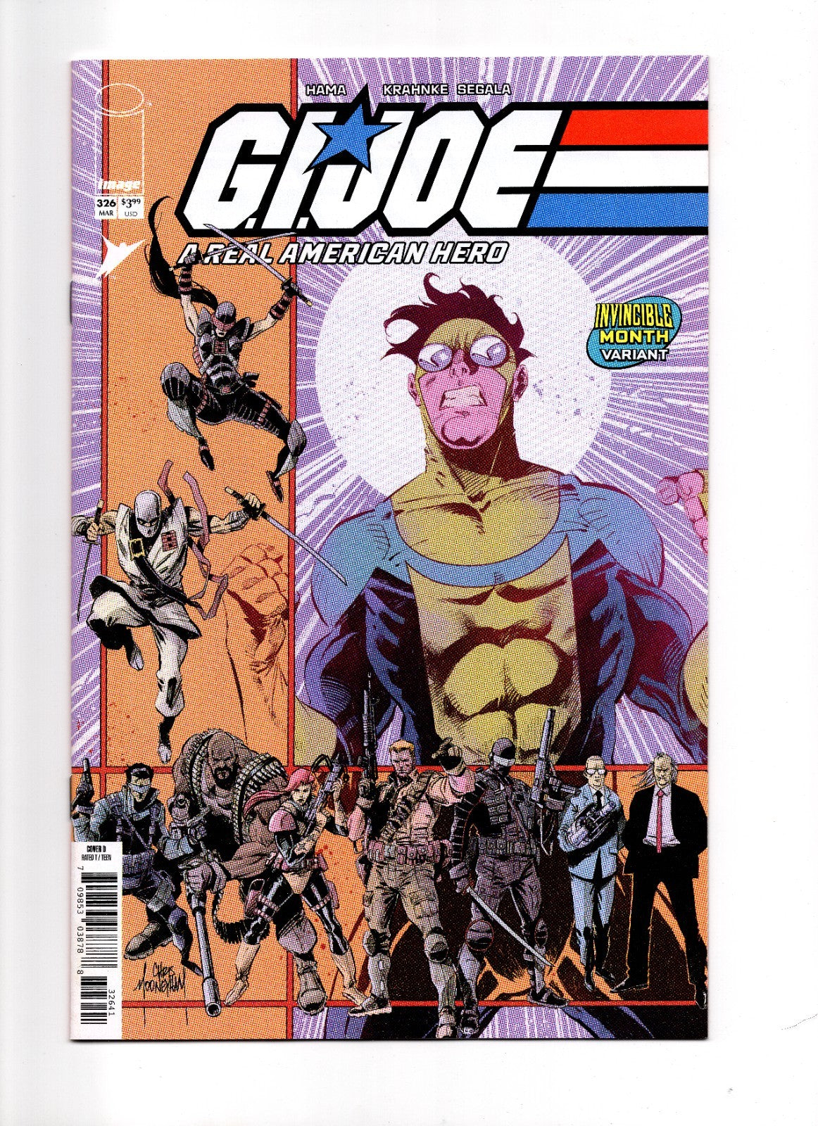 GI JOE A REAL AMERICAN HERO #326 COVER D CHRIS MOONEYHAM INVINCIBLE TEAM UP VAR