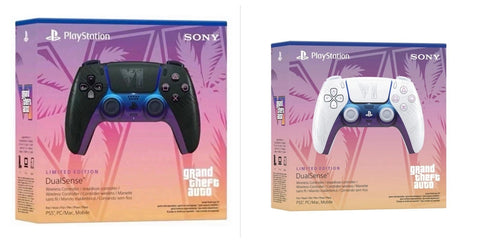 GTA 6 VI Limited Edition DualSense PS5 Controller BLACK & WHITE 2 SET - PRE SALE