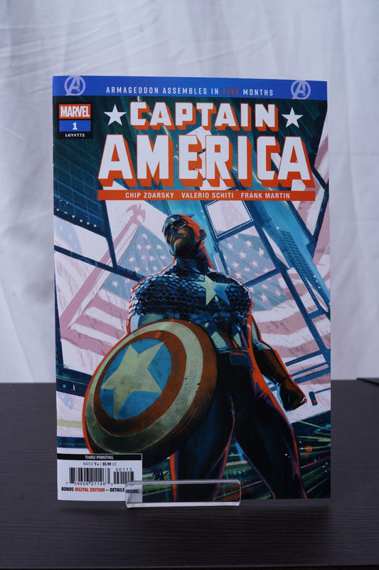 Captain America Issue #1 - Ben Harvey - 3rd Print