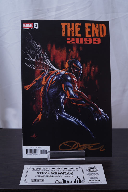 The End 2099 #1 Cover I Variant Gabriele Dell Otto Cover Signed By Steve Orlando