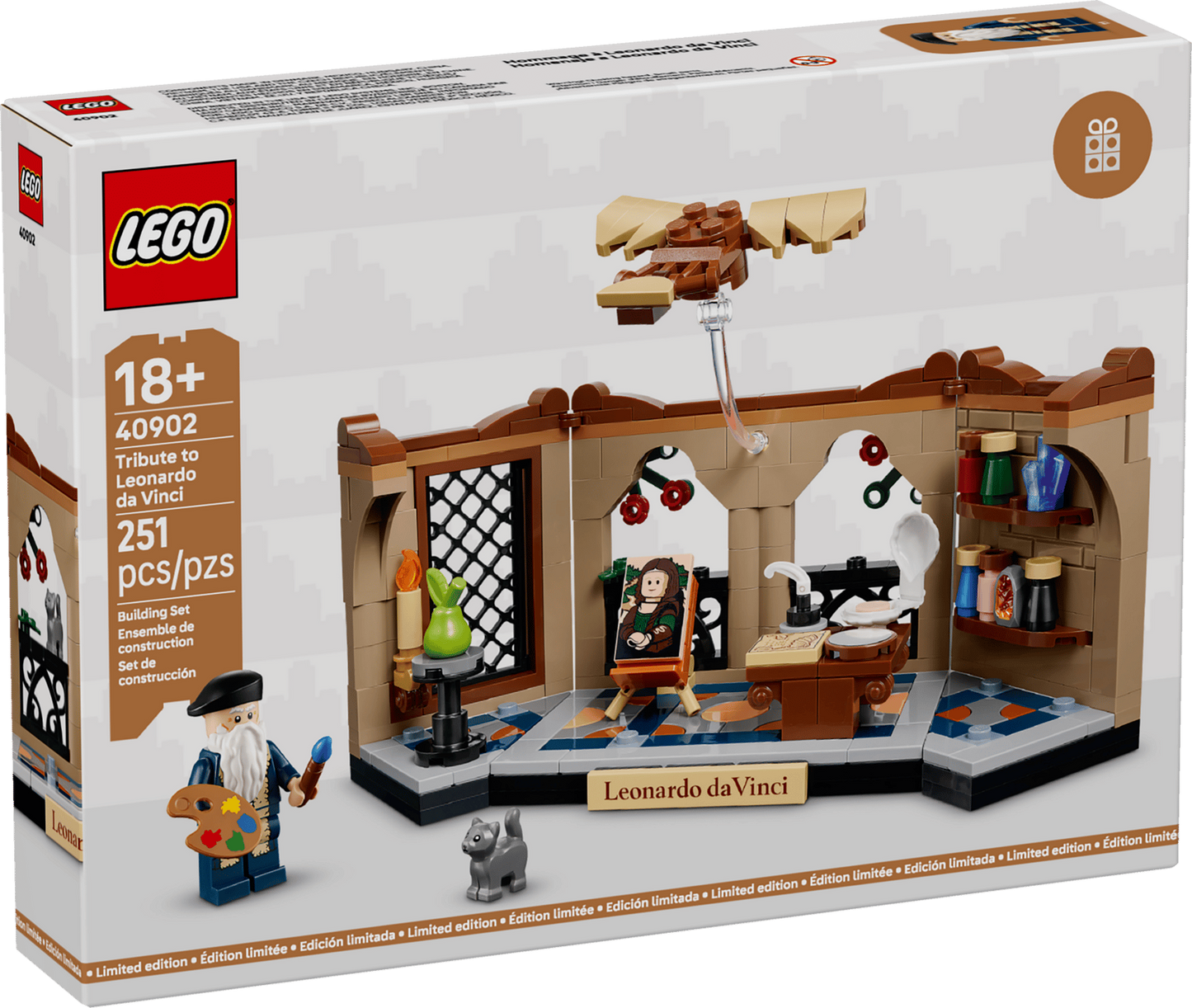 LEGO 40902 Tribute to Leonardo da Vinci - Brand New